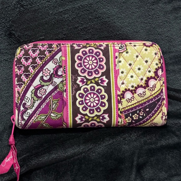Vera Bradley Zip Around Wallet – Very Berry Paisley (Retired) - Picture 1 of 6